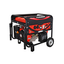 Fusinda 6kw Electric Portable Gasoline Generator con manija y ruedas